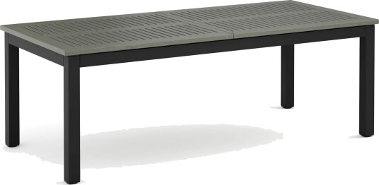 Monaco uttrekkbart utendørsbord 210/310x90 cm Svart/Grå Monaco uttrekkbart utendørsbord 210/310x90 cm Svart/Grå
