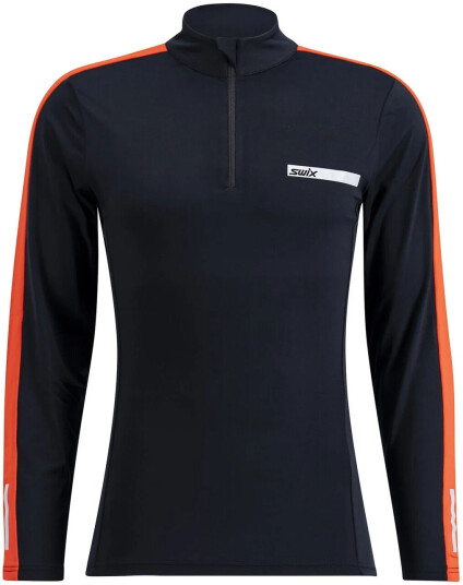 Swix Roadline Nts Half Zip Baselaye Black/Fiery Red XL