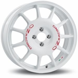 OZ Leggenda White Red Lettering 7x17 4x100 ET37 B68