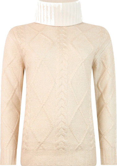 Herno Dame Strikkevarer Beige XL, Herno Dame Strikkevarer Beige XL,