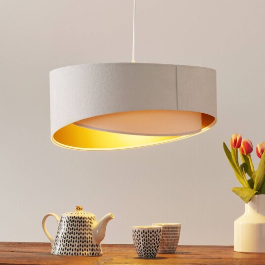Maco Design Tofarget pendellampe Chloe i lag-på-lag-look