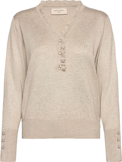 FREE/QUENT Fqkatie Pullover Beige L