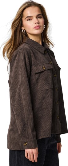 Pieces Pceffi Ls Corduroy Shirt Wvn Noos Bc Brown M