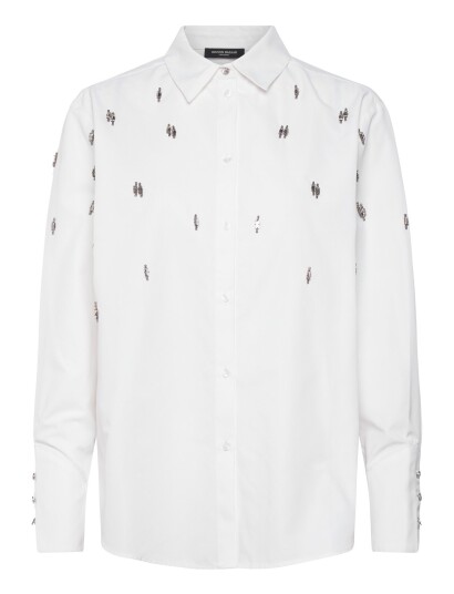 Bruuns Bazaar Chrissibbzinne Shirt White 34 Bruuns Bazaar Chrissibbzinne Shirt White 34