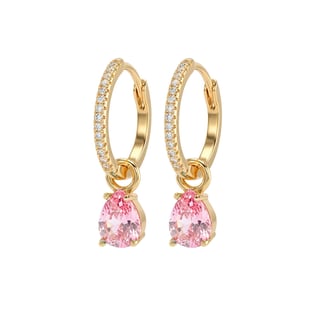 Nora Norway Clover Ear Gold Pink Nora Norway Clover Ear Gold Pink