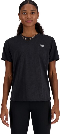 New Balance Women"s Athletics T-Shirt Black Heather XL