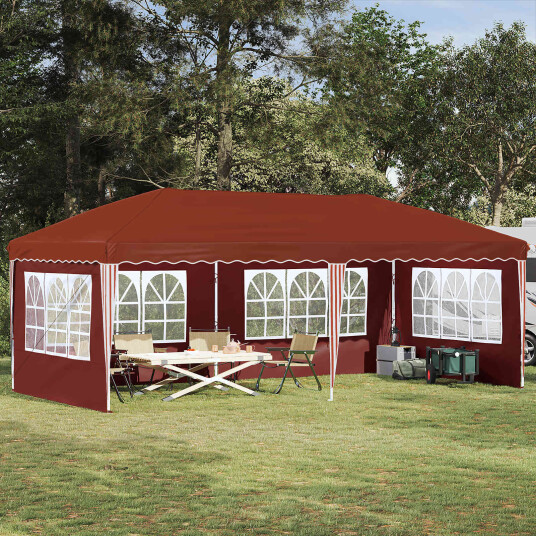  Pop up Festtelt 575 x 289 x 245 cm Terrakotta