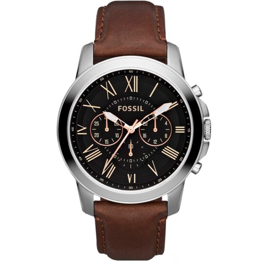 Fossil Grant FS4813 - Herre - 42 mm - Analog - Kvarts urverk - Mineralglas