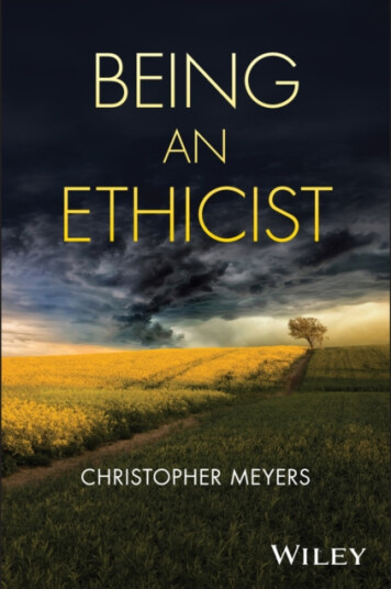Being An Ethicist