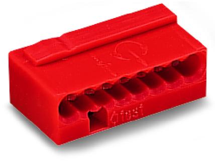 Wago Serie 243 8-Leder Micro-Klemme Rød 50stk Wago Serie 243 8-Leder Micro-Klemme Rød 50stk