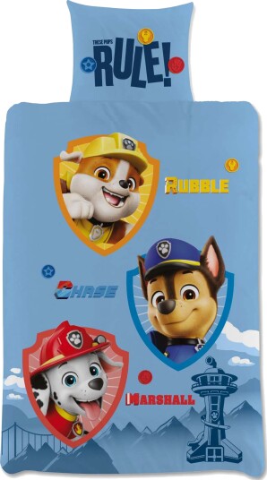 Paw Patrol Sengesett 120x160 Blå