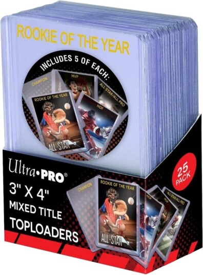 Panini 3 x 4 Mixed Title Toploader 25-pakning