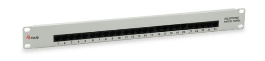 Equip 125296 Rj-45 Cat3 Grå Metall Rackmontering 1U