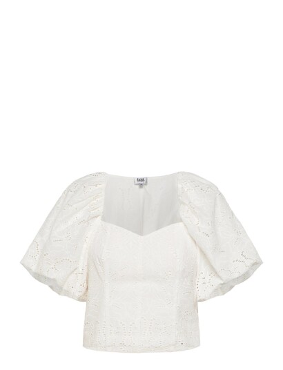 Twist & Tango Mandie Broderie Blouse White 36