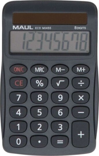 Jakob Maul Gmbh Eco MJ 455 Skrivebordskalkulator Grå
