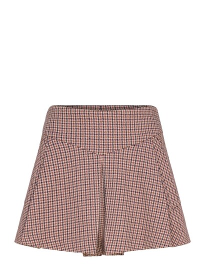 Maje Houndstooth Skort   Brown   36