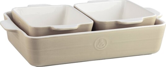 Porsgrunds Porselænsfabrik Ildfast Sett 3pk 33cm + 16cm Beige