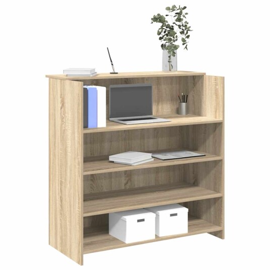 Resepsjonspult sonoma eik 100x50x103,5 cm konstruert tre Resepsjonspult sonoma eik 100x50x103,5 cm konstruert tre