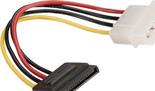 Roline 11.03.1055 0,15 M Molex 4-Pin Sata 15-Pin Hankjønn Hunkjønn Sort Rød Hvit Gult