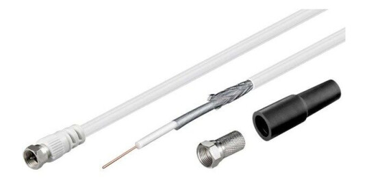 Goobay 10m Antennekabel 100dB Hvit Koaksial