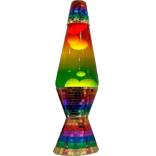 Veli Line lavalampe regnbuemosaikk multicolor 37x9.6x9.6 cm Veli Line lavalampe regnbuemosaikk multicolor 37x9.6x9.6 cm