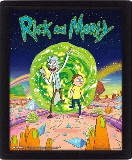 Pan Vision Rick & Morty 3D plakat Portal