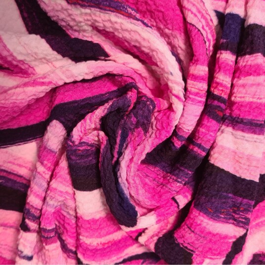 Viscose Stoff Mønstret