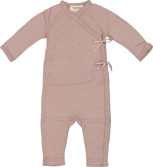 MarMar Slå Om Jumpsuit Ull Pointelle Rula Brent Rosa MarMar 44 Jumpsuit