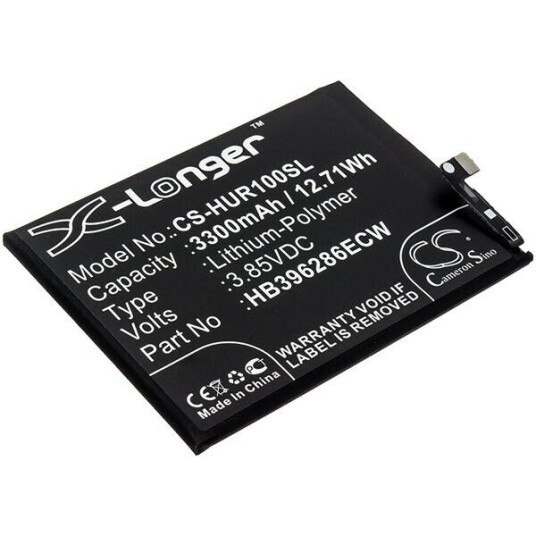 Huawei POT-LX3 batteri (3300 mAh 3.85 V, Sort)