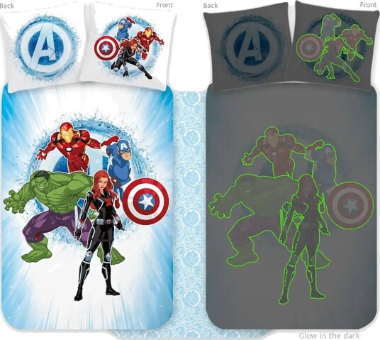 BrandMac Bed Linen Avengers 91 Glow 100X140X45 Cm Multi/patterned 100X140.40X45CM BrandMac Bed Linen Avengers 91 Glow 100X140X45 Cm Multi/patterned 100X140.40X45CM