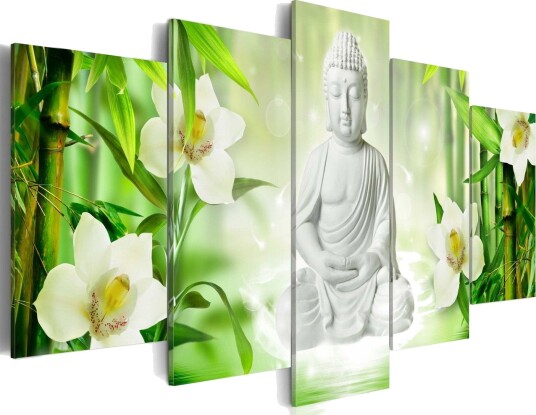 Bilde Buddha And Jasmine 200x100 Artgeist sp. z o. o.