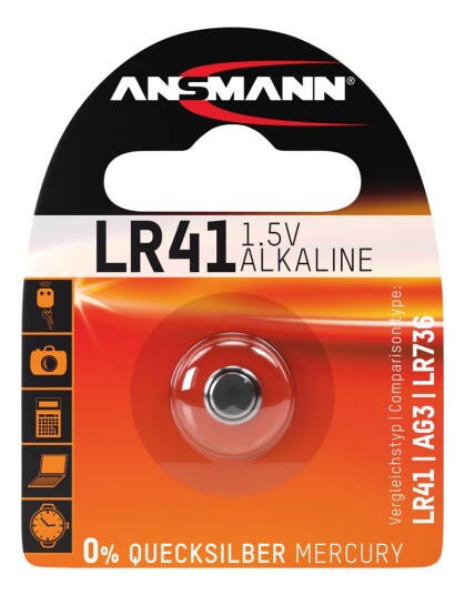 Ansmann LR41 Alkalisk Batteri 1.5V - Universalt Energikilde Ansmann LR41 Alkalisk Batteri 1.5V - Universalt Energikilde
