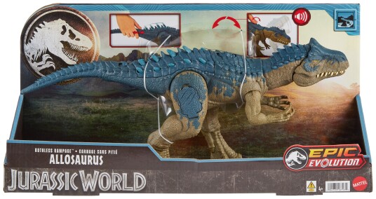 Mattel Jurassic World Ruthless Rampage Allosaurus Figur 4+ År