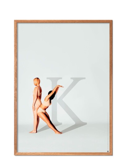 Poster & Frame Rewritten-K-For-Kind - Multi/patterned - 50X70CM