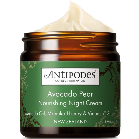 Antipodes Avocado Pear Nattkrem 60 ml - Nærende og Fuktighetsgivende