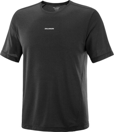 Salomon Men's Shkout Core Short Sleeve Tee Deep Black M Salomon Men's Shkout Core Short Sleeve Tee Deep Black M