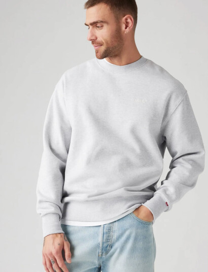 Levi"s® Authentic Crew Light Gray Htr - Grey - L