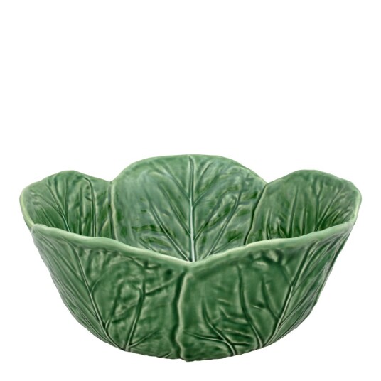 Bordallo Pinheiro  Cabbage skål kålblad 29,5 cm grønn