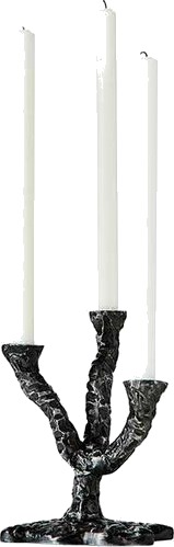 Muubs Ava lysestake 22 cm Antikk Mørk Grå Aluminium Muubs Ava lysestake 22 cm Antikk Mørk Grå Aluminium