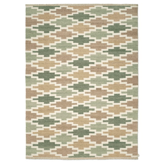 Classic Collection Korsnäs teppe 170x230 Cm / Beige   Mønstrede tepper Ull Grønn   KO104GB