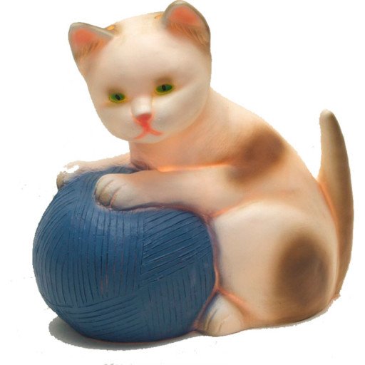 Heico Kat barnelampe blått garnnøste Heico Kat barnelampe blått garnnøste