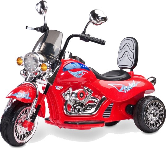 Toyz Rebel Elektrisk Motorsykkel - Maks 25 kg, 3+ År - Rød