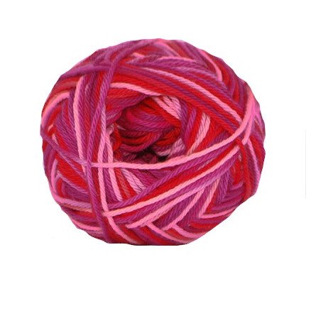 Hjertegarn Cotton nr. 8 Garn 597 Røde Farger Hjertegarn Cotton nr. 8 Garn 597 Røde Farger