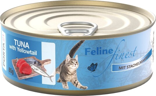 Feline Finest Våtfôr Til Katter Tunfisk Med Piggmakrell 24 X 85 G