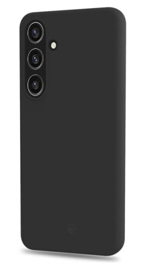 Celly Soft Gummideksel for Galaxy S25 - Svart