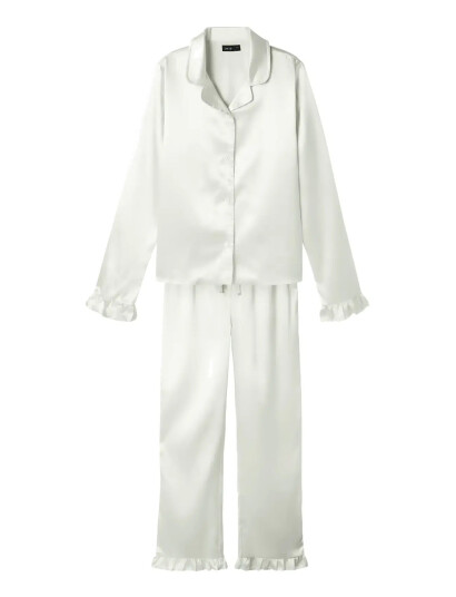 LMTD Nlfnightys Pyjamas Set   White   146 152