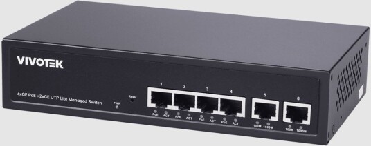 Vivotek Aw-Gel-065A-060 Poe Switch 4Xge+ 2Xge Utp - Switch - Power Over Ethernet (Aw-Gel-065A-060)