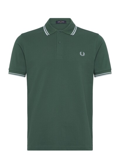 Fred Perry The Twin Tipped Fp Shirt   Green   L