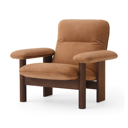 Audo Copenhagen Brasilia Lounge Chair Dark Stained Oak / Dunes Camel 21004