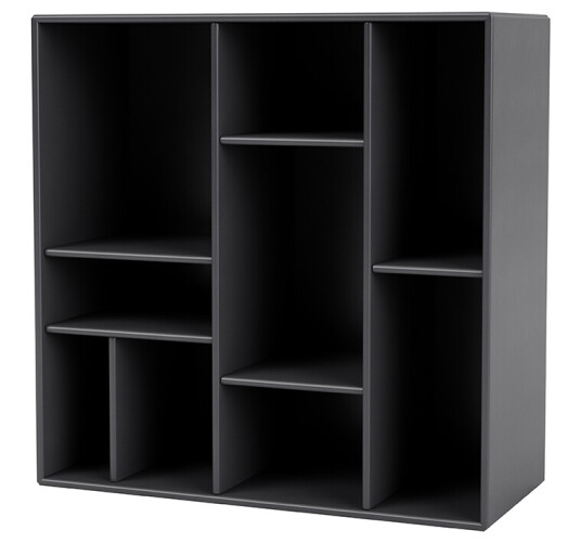 Montana COMPILE dekorativ hylle 69,6x69,6 cm Coal 36